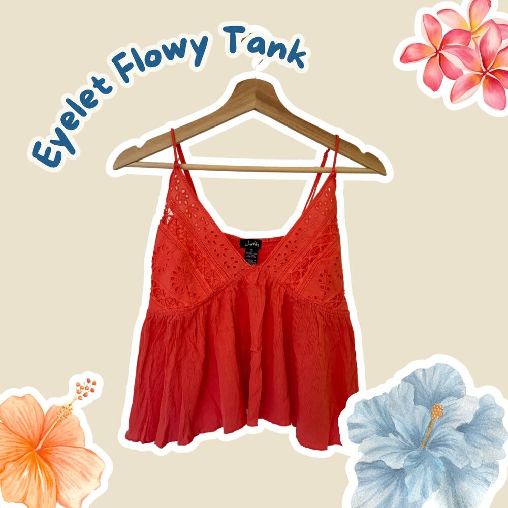 Justify Eyelet Flowy Tank